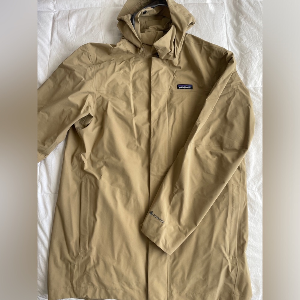 Khaki colored Patagonia jacket